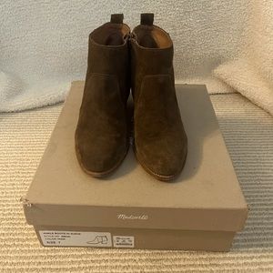 Madewell The Brenner Boot in Suede sz 7